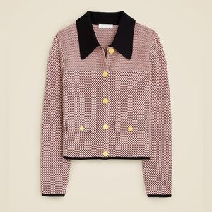 J. Crew Sweater lady jacket in herringbone Medium